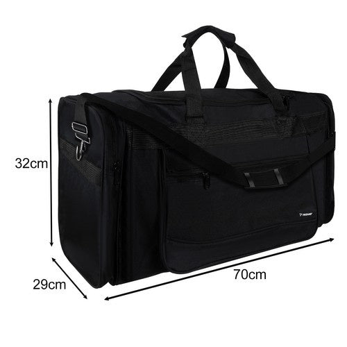 Reisetasche 70 l schwarz 70 x 29 x 32 cm wasserdicht Sporttasche Schultergurt