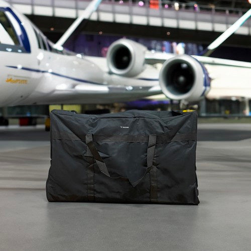 Reisetasche 200 L wasserdicht Codura schwarz 80 x 50 x 50 cm mit 2 Tragegriffen