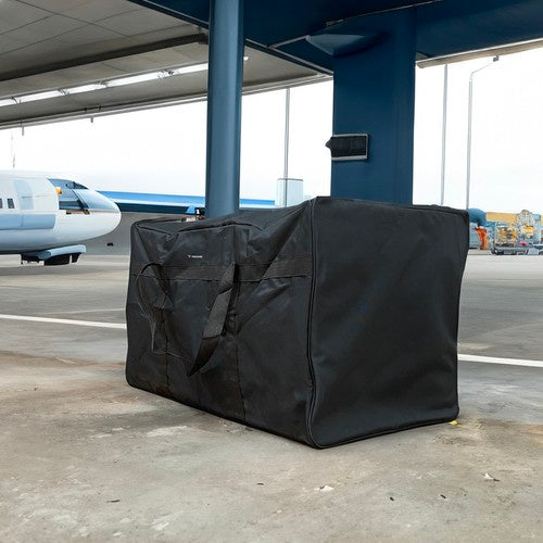 Reisetasche 200 L wasserdicht Codura schwarz 80 x 50 x 50 cm mit 2 Tragegriffen