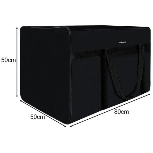 Reisetasche 200 L wasserdicht Codura schwarz 80 x 50 x 50 cm mit 2 Tragegriffen
