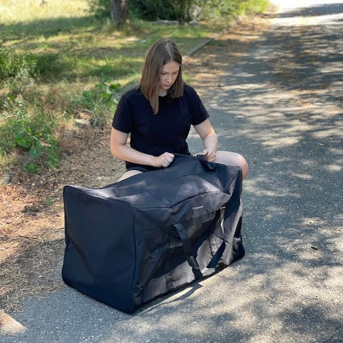Reisetasche 200 L wasserdicht Codura schwarz 80 x 50 x 50 cm mit 2 Tragegriffen