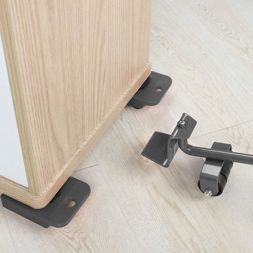 Möbellift Transportroller Set 150 kg 4 Rollen Hebel für schwere Möbel und Büro