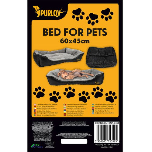Hunde-/Katzenbett 60x45cm Purlov 24288