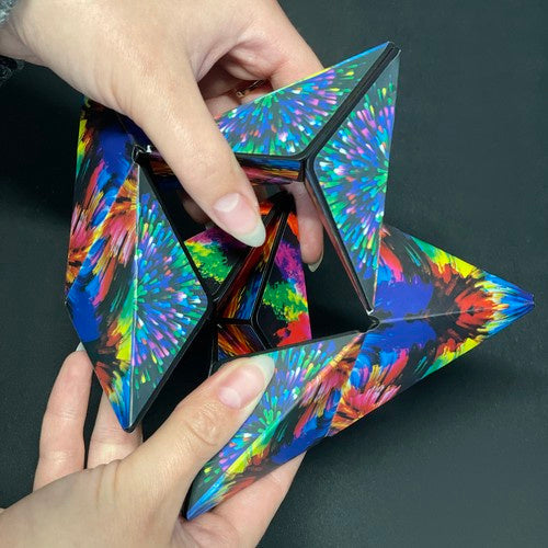 Anti-Stress-Würfel magnetisch Puzzle 6 x 6 x 6 cm bunt für Kinder Erwachsene