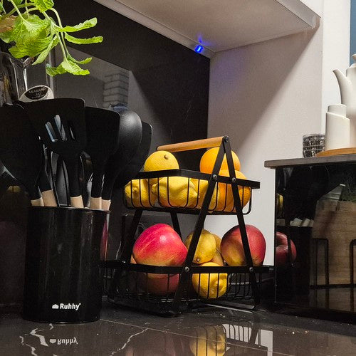 Ruhhy 24265 zweistufiger Obst-/Gemüsekorb