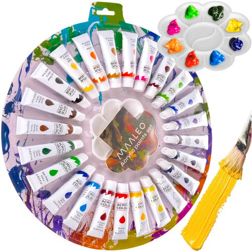 Acrylfarben 12 ml - Set mit 24 Stück Maaleo 24725