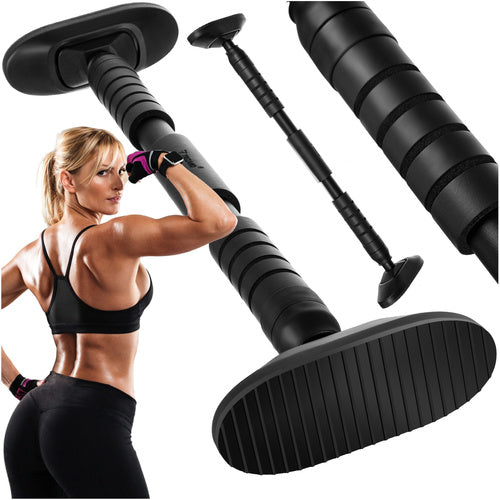 Klimmzugstange Türrahmen Türklammer verstellbar 70-100 cm Stahl schwarz 180 kg