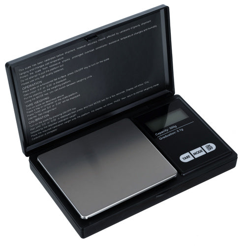 Ruhhy Taschenwaage 500 x 0,1g mit Klappe 23573