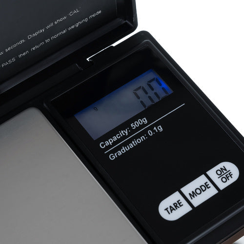 Ruhhy Taschenwaage 500 x 0,1g mit Klappe 23573