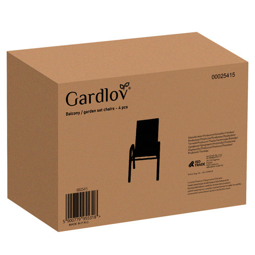 Gartenstuhl-Set - 4-tlg. Gardlov 25415