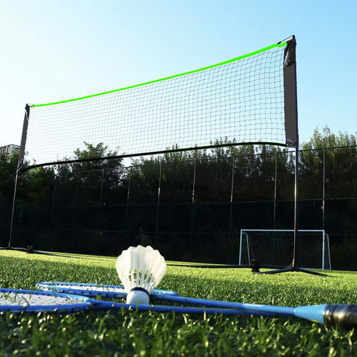Volleyballnetz Badmintonnetz Tennisnetz mobil höhenverstellbar mit Tasche Set
