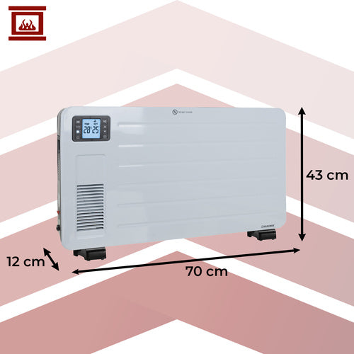 Elektrischer Heizkörper – weißer Ziflo Kaminer 26402