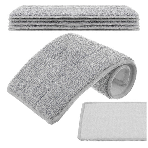 Wischmop Bezüge Flachmopp 5er Set Mikrofaser Waschbar bis 120x Pads 33x11,5 cm