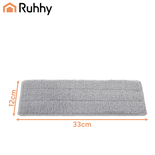 Wischmop Bezüge Flachmopp 5er Set Mikrofaser Waschbar bis 120x Pads 33x11,5 cm