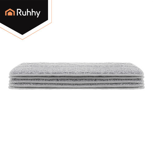 Wischmop Bezüge Flachmopp 5er Set Mikrofaser Waschbar bis 120x Pads 33x11,5 cm