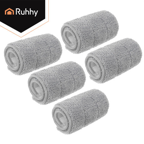 Wischmop Bezüge Flachmopp 5er Set Mikrofaser Waschbar bis 120x Pads 33x11,5 cm