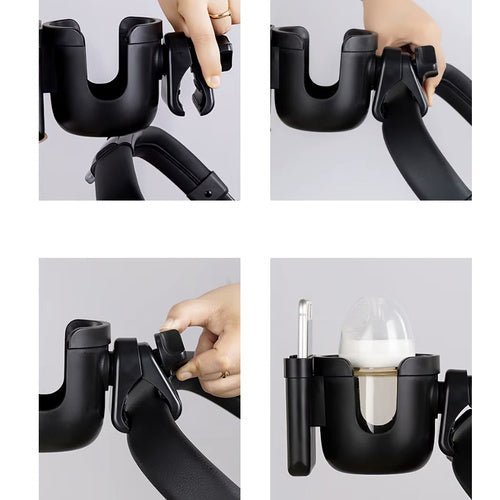2 - in - 1 Getränke - und Handyhalter für Kinderwagen - Easy2sell - Deluxe