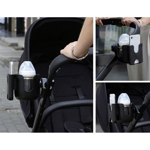 2 - in - 1 Getränke - und Handyhalter für Kinderwagen - Easy2sell - Deluxe
