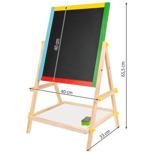 2 - in - 1 Holzbrett mit Kreide - und Markeroberfläche - Easy2sell - Deluxe