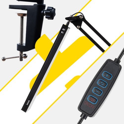 2 - in - 1 Schreibtischlampe mit Zeichnungsfunktion, Schwarz - Easy2sell - Deluxe