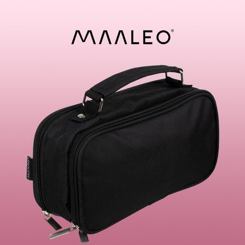 2 - teiliges Federmäppchen erweiterbar mit zwei Fächern schwarz - Easy2sell - Deluxe