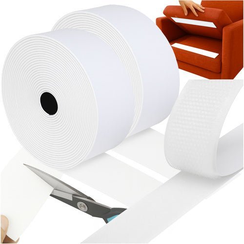2 - teiliges selbstklebendes Klettband schnelle Montage weiß - Easy2sell - Deluxe