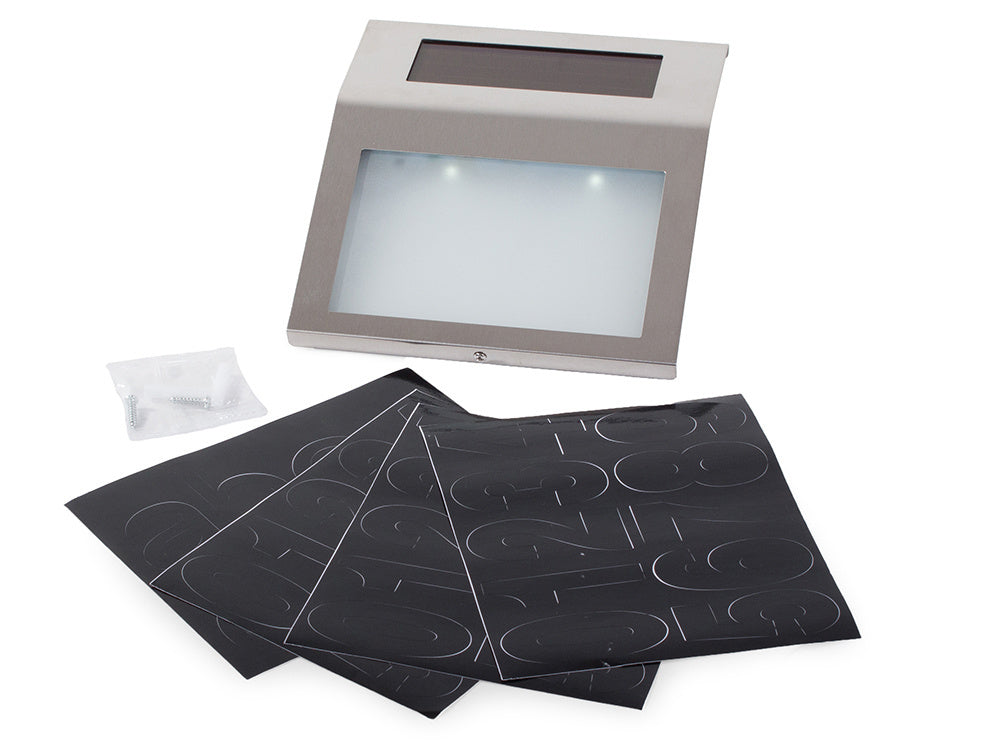 Verk 01504 Solarbetriebene Hausnummernbeleuchtung, 18 x 20 cm