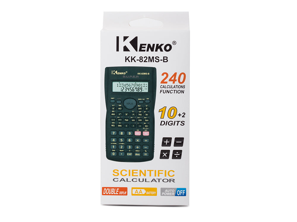 Verk 01053 Taschenrechner KK-82MS, schwarz