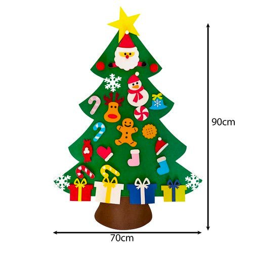 26 Dekorationen für DIY Filz - Weihnachtsbaum langlebig bunt - Easy2sell - Deluxe