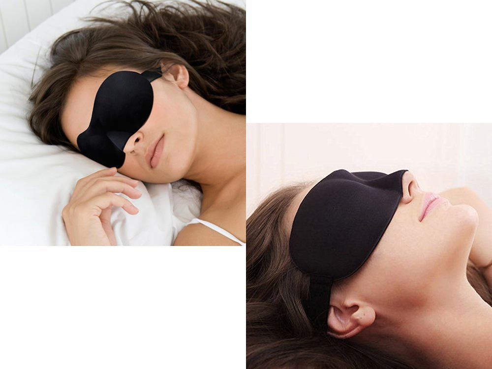 3D-Schlafmaske mit Augenklappe