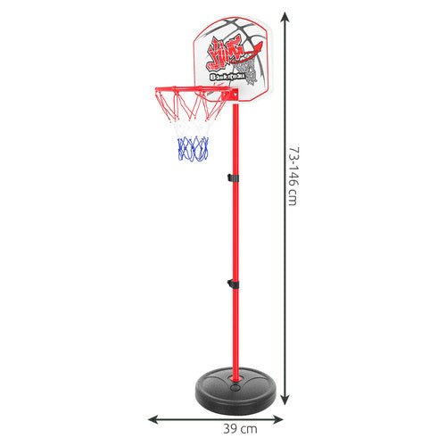 2in1 Basketball - und Schießstandspielset mit verstellbarer Höhe mehrfarbig - Easy2sell - Deluxe