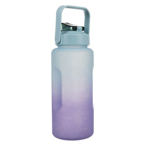 2L Wasserflasche mit Motivationsskala in Pastellblau - Easy2sell - Deluxe