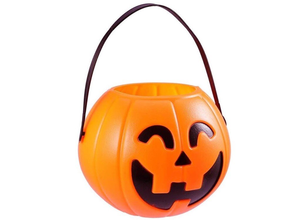 2x Halloween Eimer mit Henkel Kürbis Süßes oder Saures Süßigkeit Sammeln Kinder - Easy2sell - Deluxe