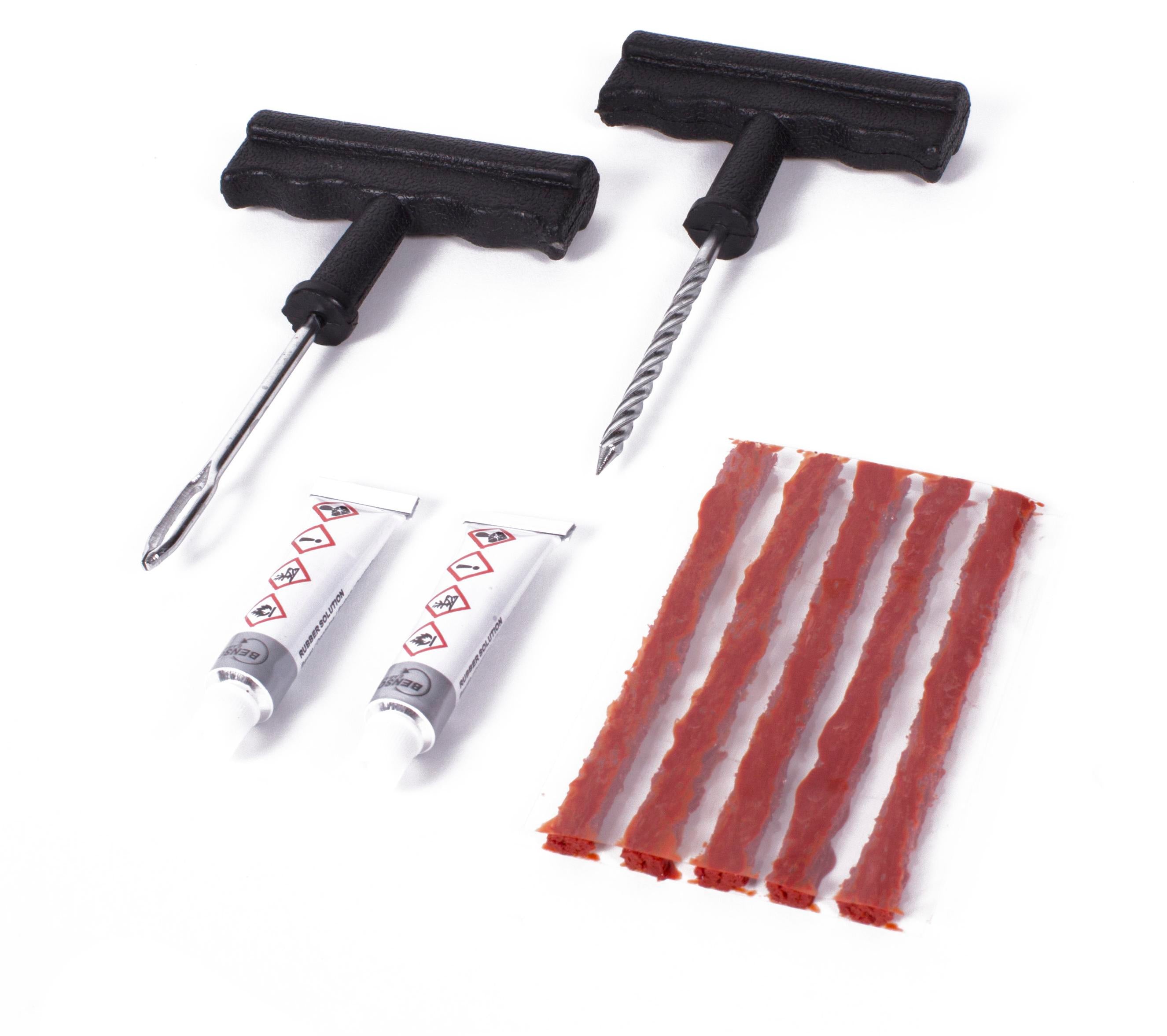 Reifen Reparatur Set Auto Motorrad Roller Reifenpanne Pannenset Flickzeug 9-tlg.