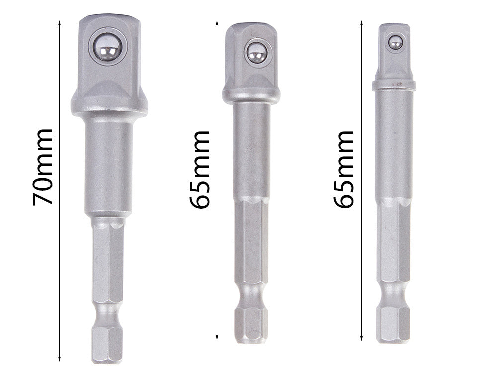 Verk 11310 Adapter-Set für Steckschlüssel 1/4, 3/8, 1/2