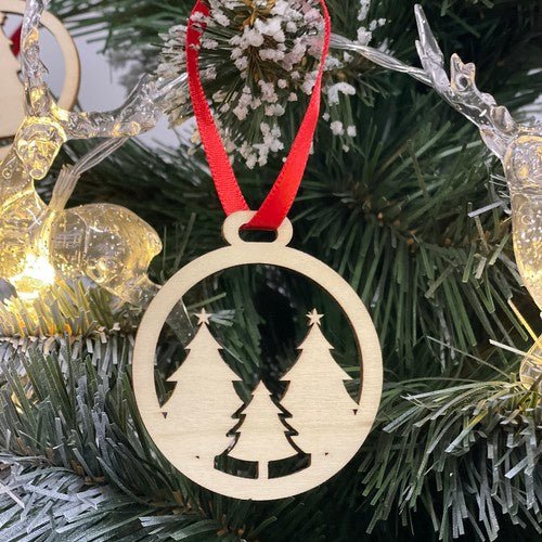 36 Holzkugeln unzerbrechlich für Weihnachtsbaum braun/beige - Easy2sell - Deluxe