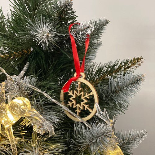 36 Holzkugeln unzerbrechlich für Weihnachtsbaum braun/beige - Easy2sell - Deluxe
