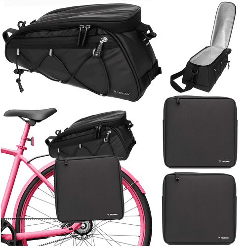 3er Set Fahrradtaschen, wasserdicht und thermisch, schwarz - Easy2sell - Deluxe