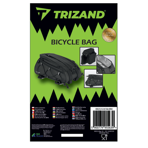 3er Set Fahrradtaschen, wasserdicht und thermisch, schwarz - Easy2sell - Deluxe
