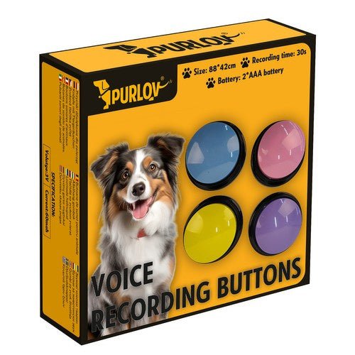 4 Sprechtasten für Hundekommunikation – einfache Bedienung - Easy2sell - Deluxe