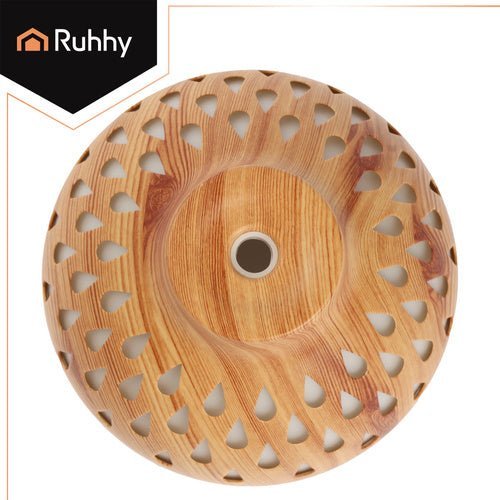 400 ml Aroma - Diffusor mit Ultraschalltechnologie und LED - Hintergrundbeleuchtung in Holzoptik - Easy2sell - Deluxe