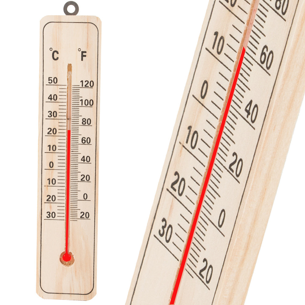 Verk 07185 Außenthermometer 22 cm Holz