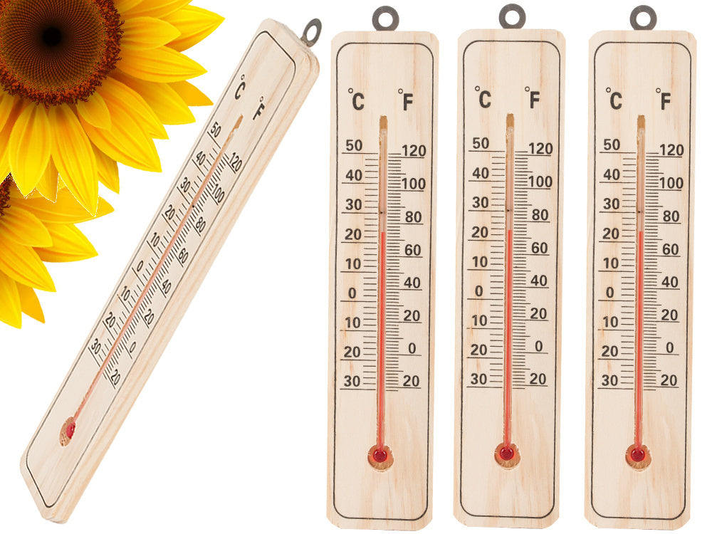 Verk 07185 Außenthermometer 22 cm Holz