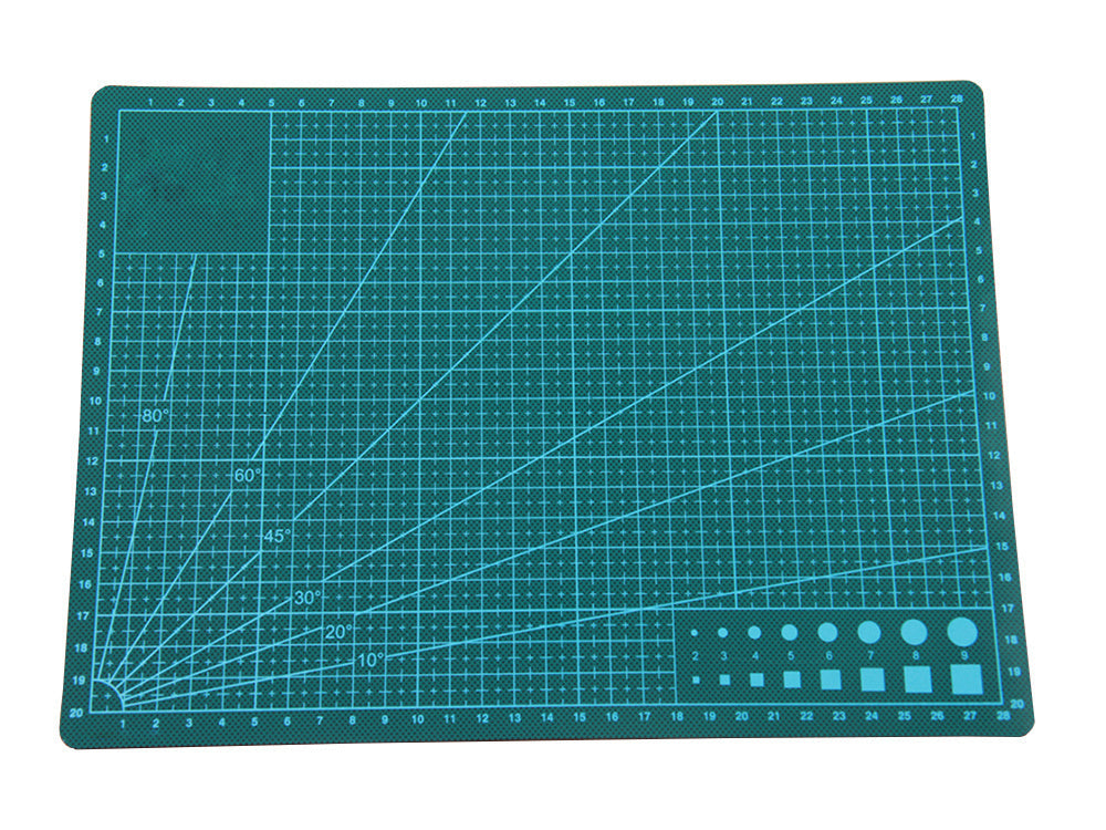 Verk 11354 Doppelseitige Schneide- und Schneidematte, A4, grün