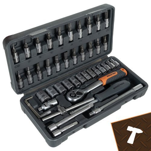 46 - teiliges Werkzeugset mit Ratsche und Verlängerungen - Easy2sell - Deluxe