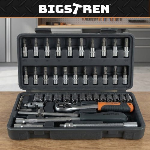 46 - teiliges Werkzeugset mit Ratsche und Verlängerungen - Easy2sell - Deluxe