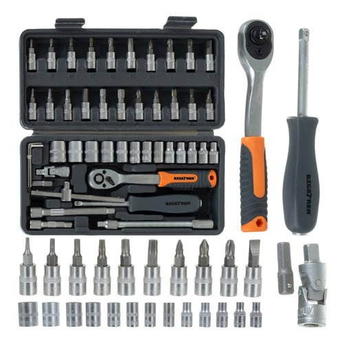 46 - teiliges Werkzeugset mit Ratsche und Verlängerungen - Easy2sell - Deluxe