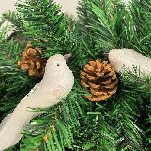 4x Christbaumschmuck Vogel Clip Figur Weihnachtsbaum Schmuck Vögel Baumschmuck - Easy2sell - Deluxe