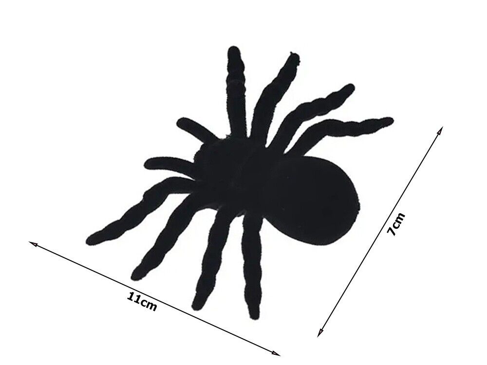 4x Spinnen Halloween Dekoration Spinne Horror gruselige Deko Set Spinne - Easy2sell - Deluxe