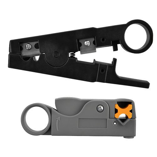 5 - teiliges Netzwerk - Toolkit mit Kabeltester und Crimper, schwarz/orange - Easy2sell - Deluxe